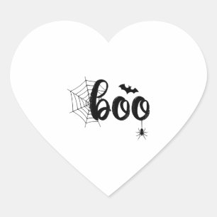Boo Halloween Ghost Niedlich Halloween Familie Mat Herz-Aufkleber