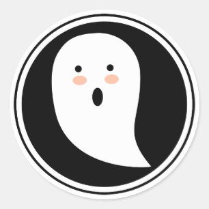 Boo! Halloween Ghost Sticker