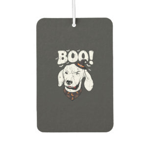 Boo Halloween Hund Hexenhut Fledermäuse Autolufterfrischer