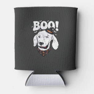 Boo Halloween Hund Hexenhut Fledermäuse Dosenkühler
