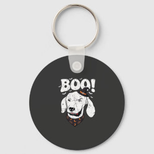 Boo Halloween Hund Hexenhut Fledermäuse Schlüsselanhänger