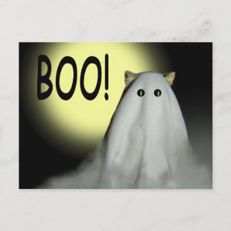 Boo! Halloween-Karte Postkarte
