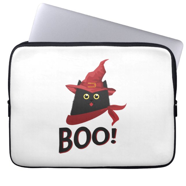 Boo Halloween Laptopschutzhülle (Vorderseite)