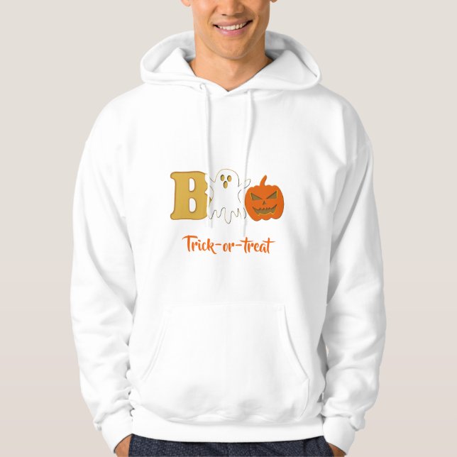 Boo Halloween Men Hoodie (Vorderseite)