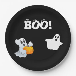 Boo Halloween Pappteller