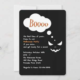 Boo Halloween-Party-Einladung Einladung