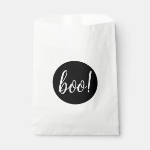 Boo Halloween-Party. Minimalistisch Kids Candy & L Geschenktütchen