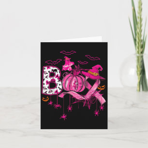 Boo Halloween Pumpkin rosa Band Rotzunge Brustknac Karte