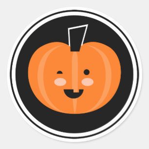 Boo! Halloween Pumpkin Sticker