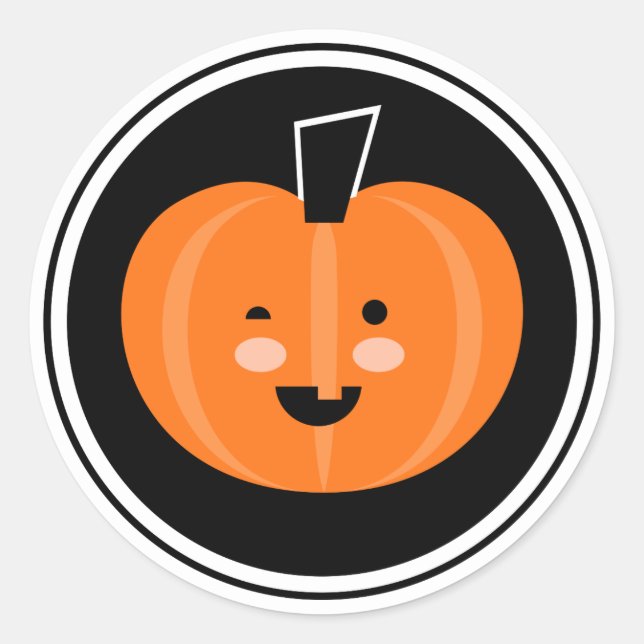 Boo! Halloween Pumpkin Sticker (Vorderseite)