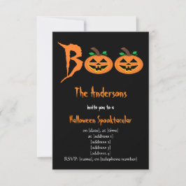 BOO! Halloween Pumpkins Einladung