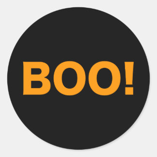 BOO! Halloween Runder Aufkleber