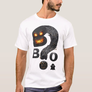 Boo Halloween Spinnennetz-Glyphe T-Shirt