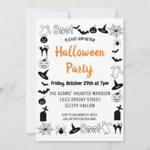 Boo Halloween Spooktacular Party Einladung