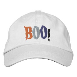 Boo Halloween Spooky Text Bestickte Baseballkappe