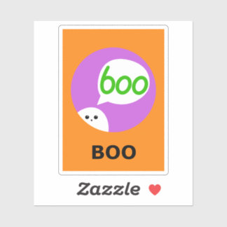 BOO Halloween Sticker