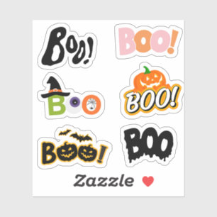 BOO! Halloween Stickers Aufkleber