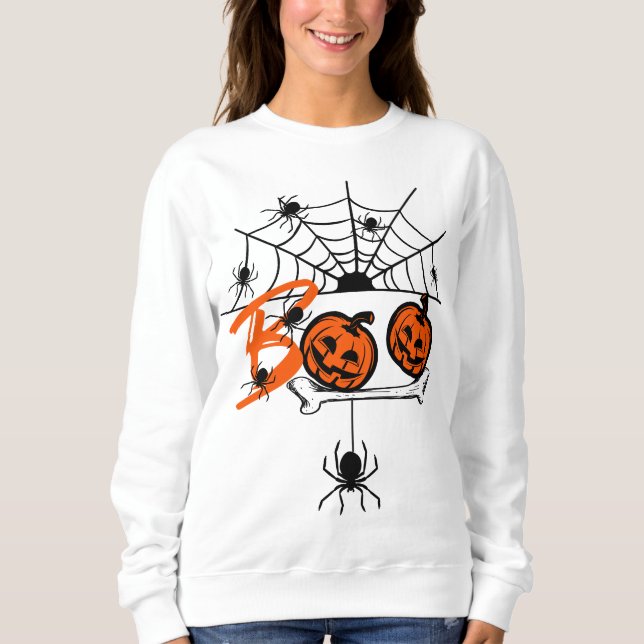 BOO Halloween Sweatshirt (Vorderseite)