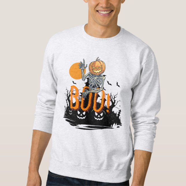 BOO Halloween Sweatshirt (Vorderseite)