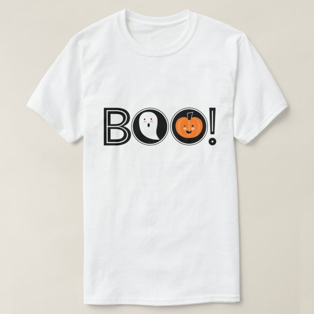 Boo! Halloween T-Shirt (Design vorne)