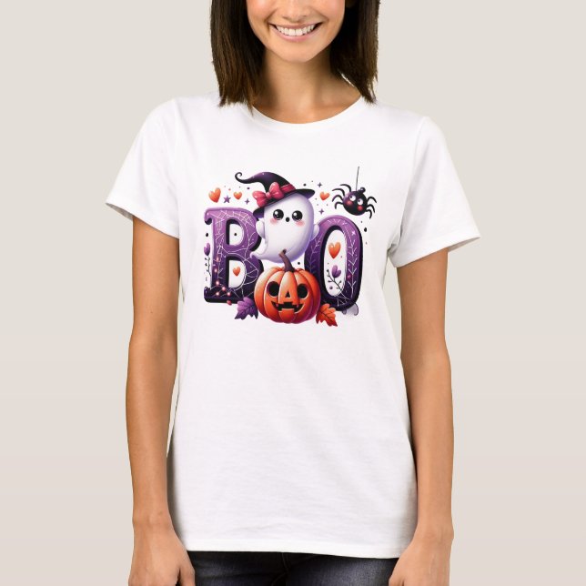 Boo Halloween T - Shirt (Vorderseite)