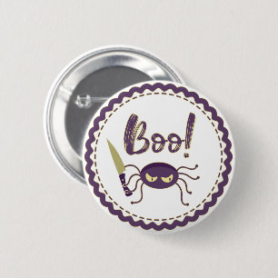 Boo! Halloween-T - Shirt Button