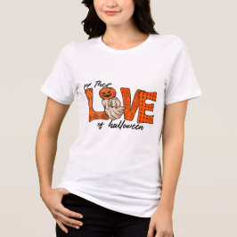 Boo Halloween T - Shirt mit Liebe Theme