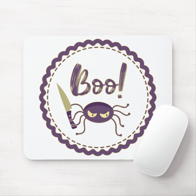 Boo! Halloween-T - Shirt Mousepad (Mit Mouse)