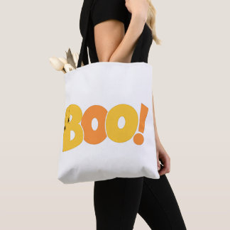 Boo Halloween-Typografie mit Spinnen