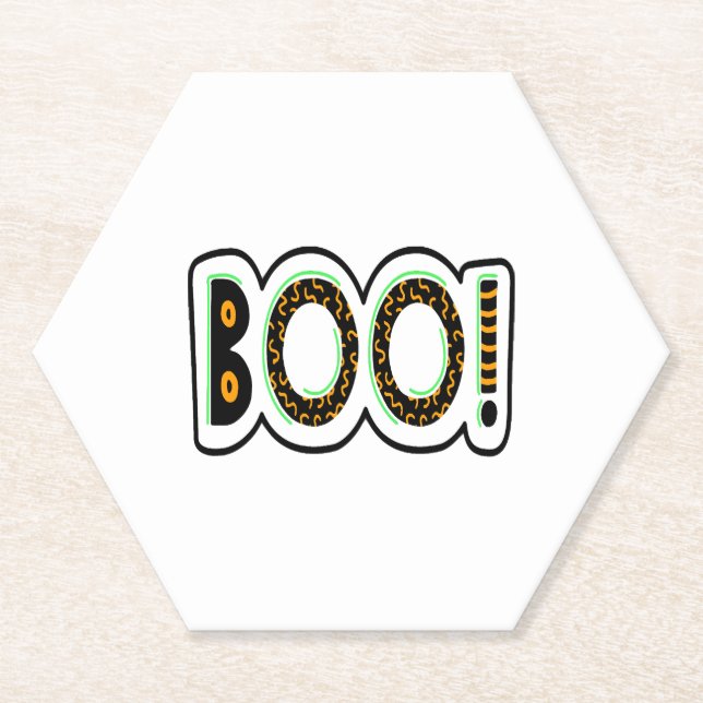 BOO Halloween Untersetzer (Vorderseite)