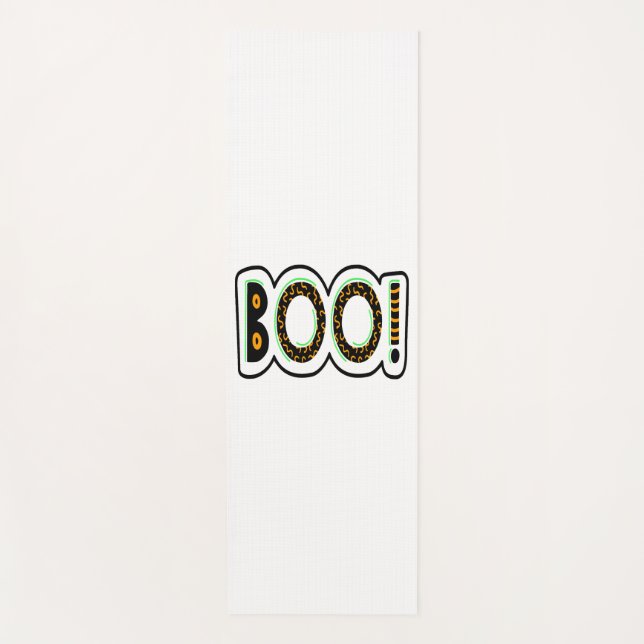 BOO Halloween Yogamatte (Vorderseite)