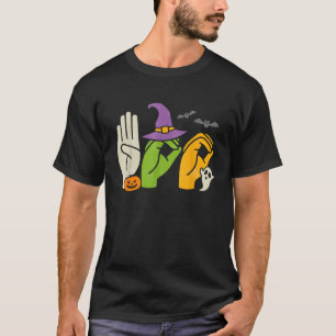 Boo Hände American Sign Language Pride ASL Hallowe T-Shirt