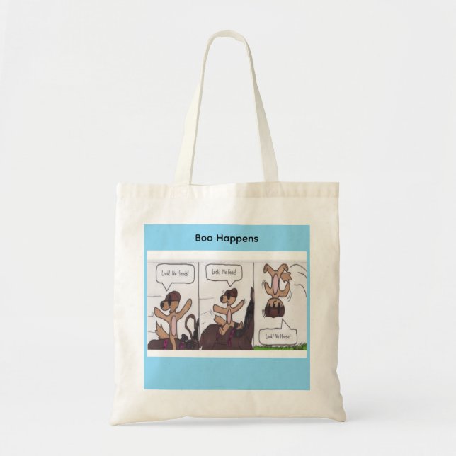 Boo Happens Comic Tote Bag Comic Tragetasche (Vorne)