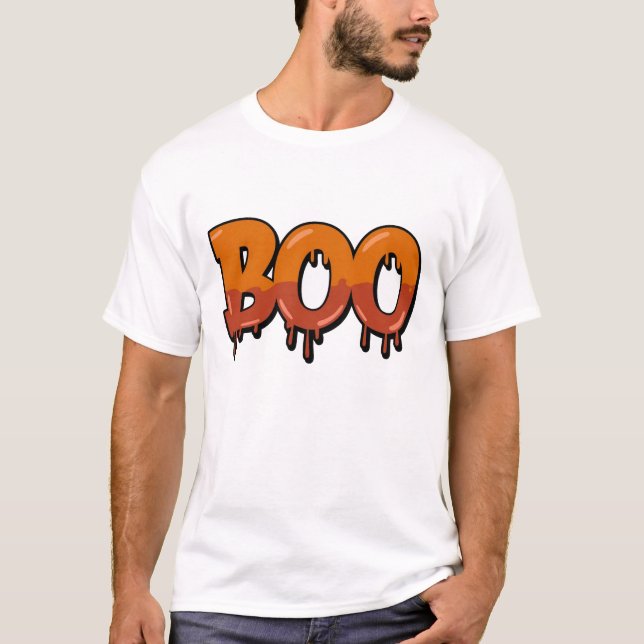 Boo! Happy Halloween T-Shirt (Vorderseite)