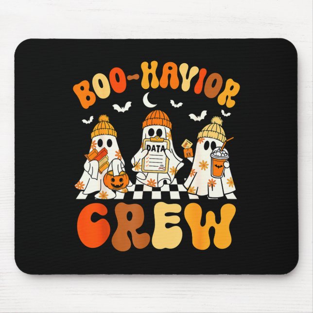 Boo-havior Crew Behavior Yst Halloween Aba  Mousepad (Vorne)