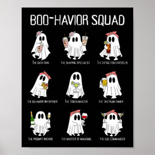 Boo-havior-Trupp Verhaltensanalyse Ghost Rbt Ein H Poster