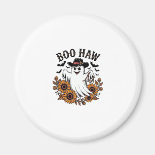 Boo Haw Cowboy Geist Sonnenblumen Fledermäuse Hall Magnet