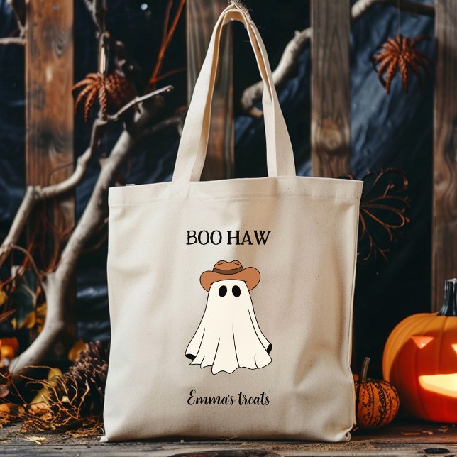 Boo Haw Custom Halloween Funny Western Tragetasche (Von Creator hochgeladen)