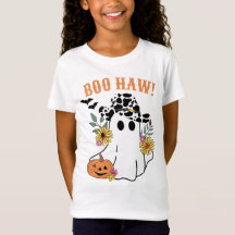 Boo Haw Fall Halloween Western Cowboy Geist