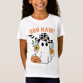Boo Haw Fall Halloween Western Cowboy Geist T-Shirt