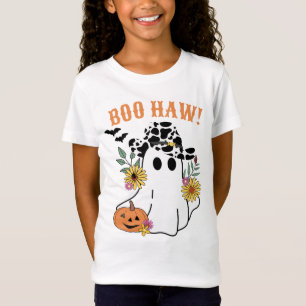 Boo Haw Fall Halloween Western Cowboy Geist T-Shirt