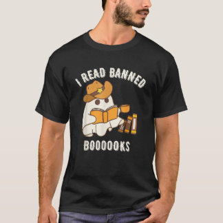 Boo Haw Ich las verbotene Bücher Western Cowboy Gh T-Shirt