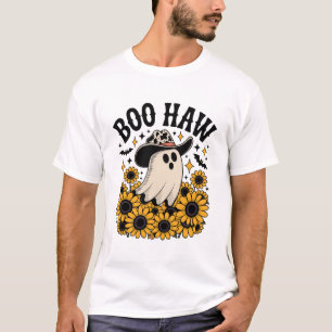 Boo Haw Kuh Geist Western Halloween T-Shirt