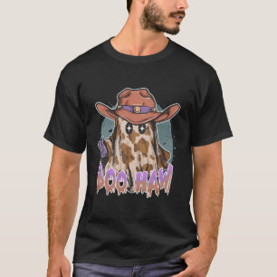 Boo Haw Niedlich Ghost Western Cowboy Funny Hallow T-Shirt