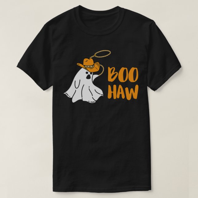Boo Haw Rodeo Country Wild West Halloween Premium T-Shirt (Design vorne)