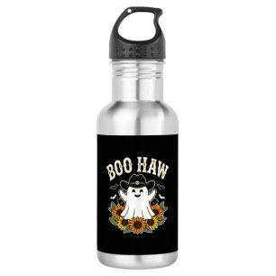 Boo Haw Western Halloween-Geisterdesign Edelstahlflasche