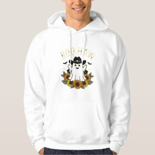 Boo Haw Western Halloween-Geisterdesign Hoodie