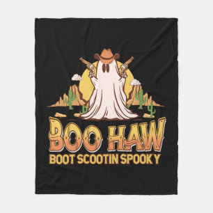 Boo Haw Western Halloween Vintage Geist Lustig Nie Fleecedecke