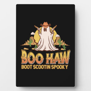 Boo Haw Western Halloween Vintage Geist Lustig Nie Fotoplatte