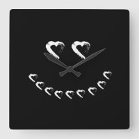Boo Heart Wall Clock